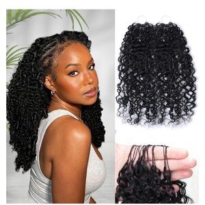 Black Curly Clip-In Hair Extensions - Natural Black Women Hair 3 bundles